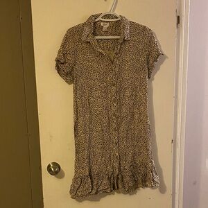 Japna Floral Midi Dress - Cream and Purple